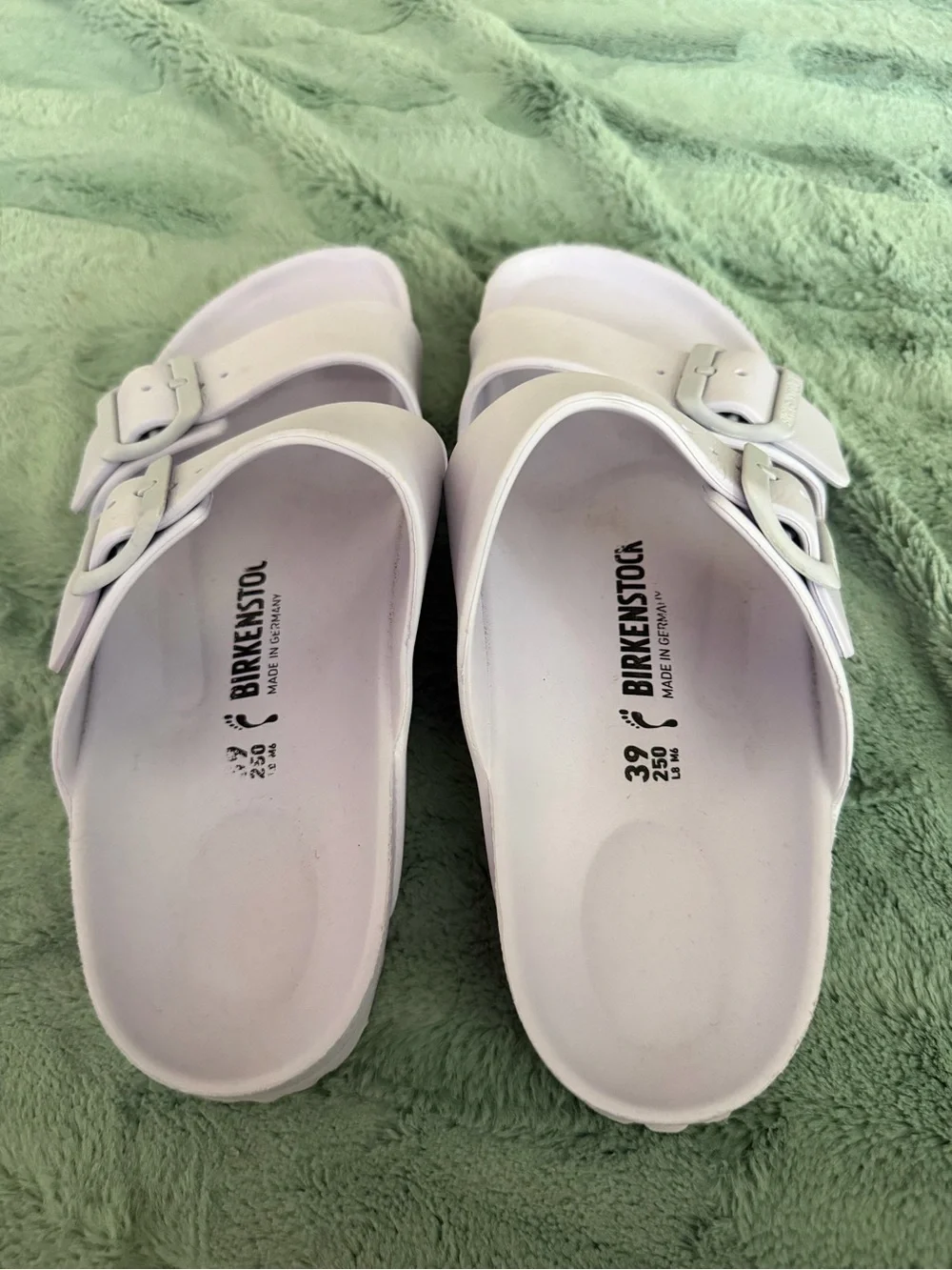 Birkenstock lavender Double-Strap EVA Slide Sandals